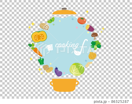 野菜料理のイメージイラスト素材 野菜料理のイメージイラスト素材 86325287