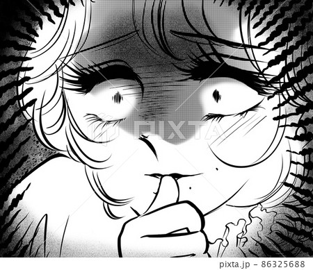 70年代少女漫画悪巧みしてほくそ笑む主人公のライバル少女役イラスト 70年代少女漫画悪巧みしてほくそ笑む主人公のライバル少女役イラスト 86325688