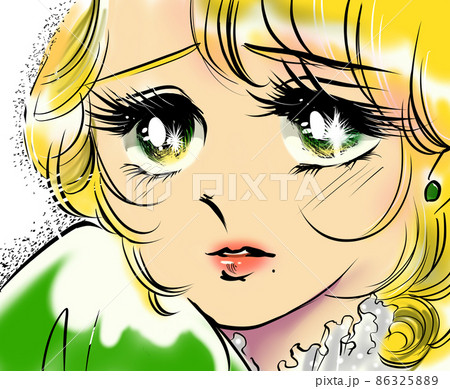 70年代少女漫画金髪縦美少女目を潤ませ上目遣い甘えて見せるドキドキ恋愛イラスト 70年代少女漫画金髪縦美少女目を潤ませ上目遣い甘えて見せるドキドキ恋愛イラスト 86325889