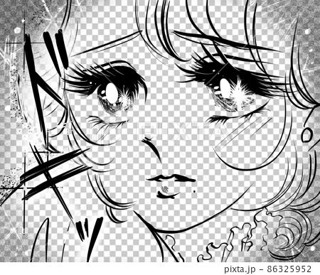 Anime girl drawing. sketch of manga girl hot anime girl lineart drawing  Stock Vector