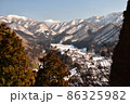 山寺五大堂から郷愁の雪里 86325982