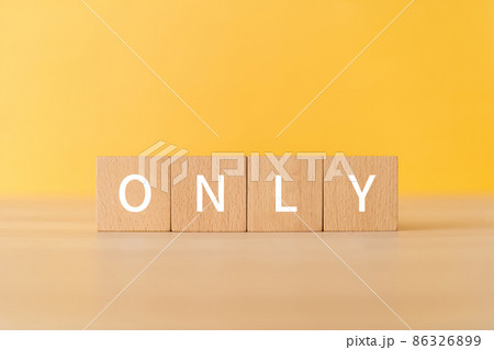 「ONLY」と書かれた積み木 「ONLY」と書かれた積み木 86326899