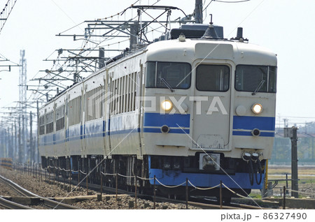 北陸本線　美川－加賀笠間　JR西日本　475系　A01＋A06編成（金沢） 86327490