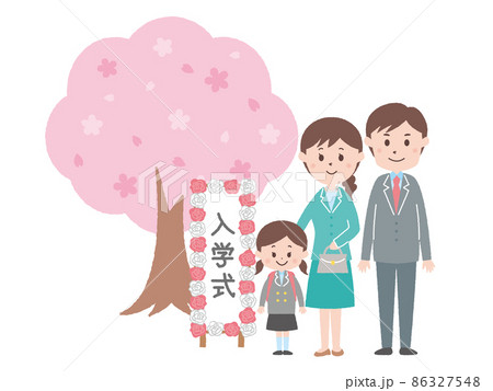 女の子の入学式 86327548