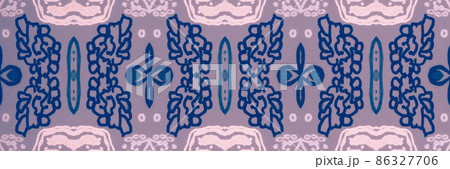 Hand drawn floral ethnic pattern. Seamless abstract batik print. Hand drawn floral ethnic pattern. Seamless abstract batik print. 86327706