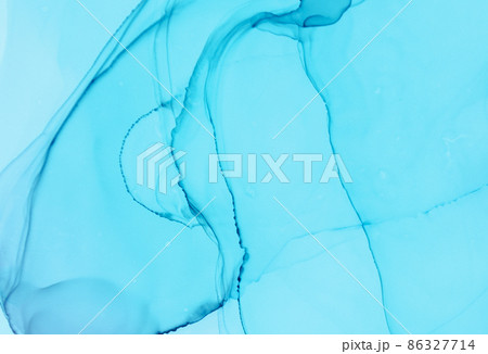 Mixing Inks. Fluid Flow Background. Indigo Liquid 86327714