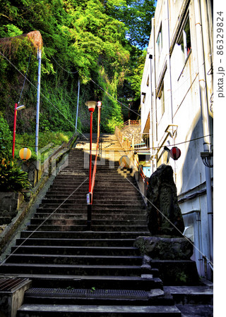 【神奈川】横須賀 徳寿院 参道の階段 【神奈川】横須賀 徳寿院 参道の階段 86329824