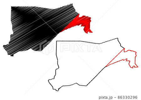 Eastern Equatoria state (States of South Sudan, Equatoria Region) map vector illustration, scribble sketch Eastern Equatoria map 86330296
