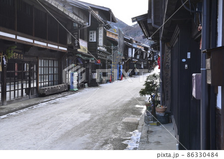 【長野県塩尻市】奈良井宿の町並み 86330484