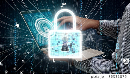 Cyber security encryption technology to protect data privacy conceptual Cyber security encryption technology to protect data privacy conceptual 86331076