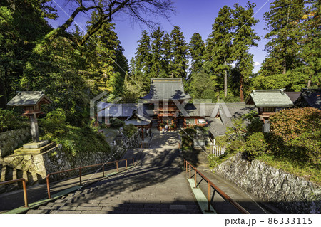 一之宮貫前神社　下り宮の石段　群馬県富岡市 86333115