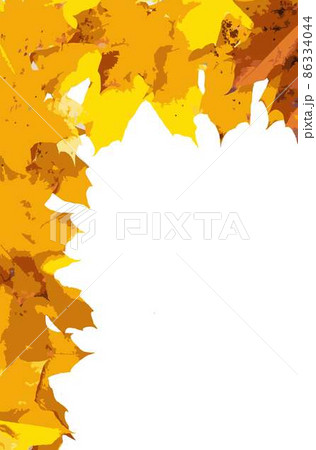 Vector illustration of Autumn leaves falling isolated on white background 86334044