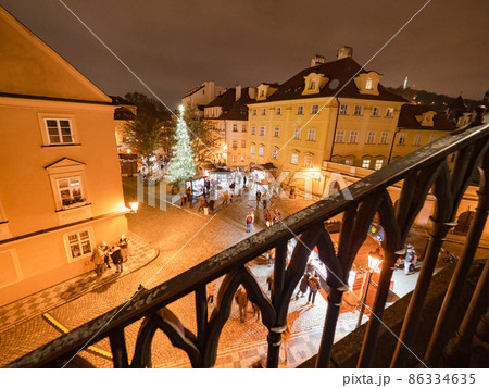 Lantern at Kranner Staircase from Kampa Island on Charles Bridge by nigh 86334635