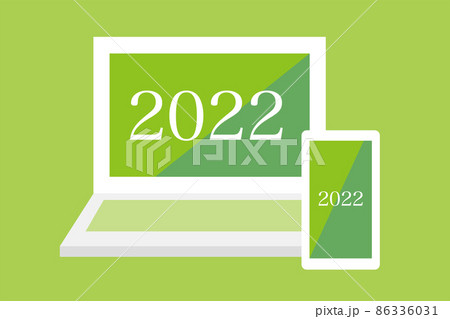 pc スマホ 年号 西暦 2022 AI イラスト ベクター 素材 フラット アイコン シンプル pc スマホ 年号 西暦 2022 AI イラスト ベクター 素材 フラット アイコン シンプル 86336031