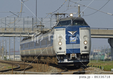 JR西日本　485系（びわこハリウッド/大阪）前面側面カット幕　ラミネート加工 JR西日本485系（びわこハリウッド/大阪）前面側面カット幕