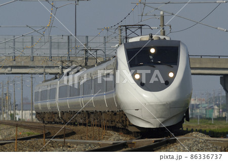 北陸本線　加賀笠間－美川　JR西日本　681系　T01＋T17編成（金沢）　サンダーバード 86336737