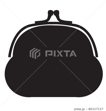 coin purse wallet on white background. women's wallet sign. purse symbol. flat style.  86337537