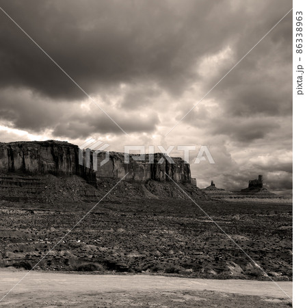 Cloudy Skies Monument Valley 86338963