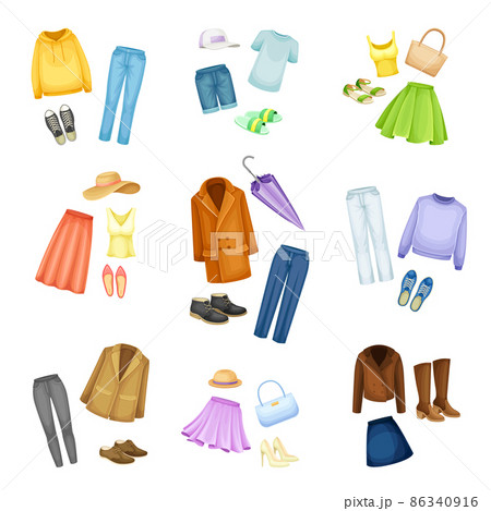 Clothes Stock Illustrations – 914,549 Clothes Stock Illustrations