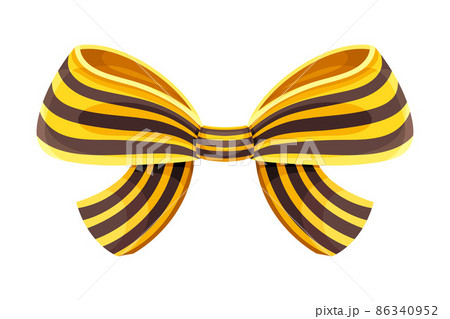 St. George Ribbon tied in bow. May 9 Russian holiday victory sign vector illustration St. George Ribbon tied in bow. May 9 Russian holiday victory sign vector illustration 86340952