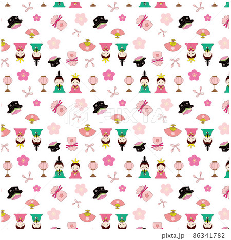 ひなまつり パターン柄. ひなまつり パターン柄. 86341782