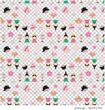 ひなまつり パターン柄. ひなまつり パターン柄. 86341782