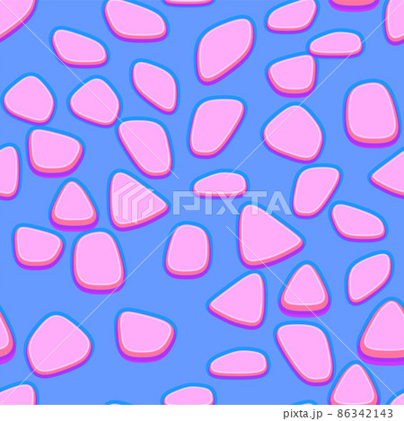 Seamless stone texture for game development in casual cartoon style 86342143