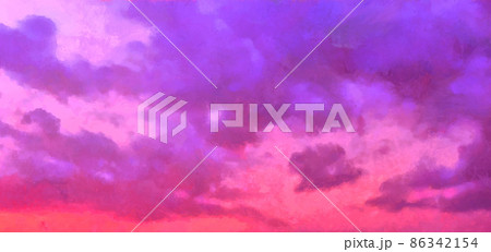 Colorful cloudy sky painting. Abstract nature background 86342154