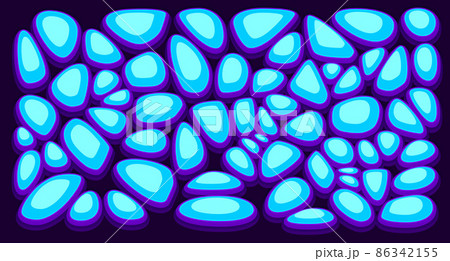 Ground texture with stones for game development in casual cartoon style 86342155