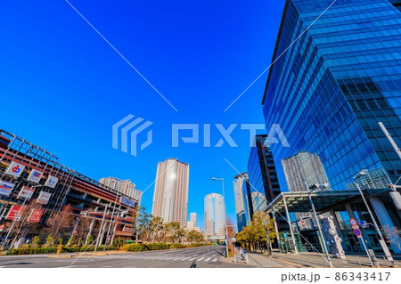 東京 江東区 豊洲2丁目店の都市風景 ららぽーと豊洲と豊洲フロント 東京 江東区 豊洲2丁目店の都市風景 ららぽーと豊洲と豊洲フロント 86343417