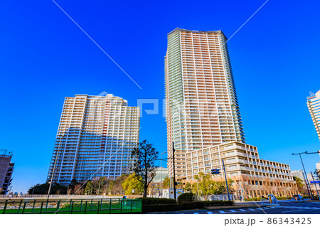 東京　江東区　豊洲2丁目店の都市風景　パークシティ豊洲タワー 86343425