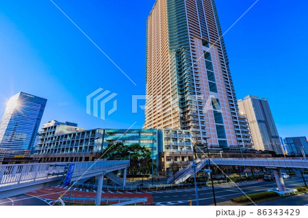 東京　江東区　豊洲2丁目店の都市風景　パークシティ豊洲タワー 86343429