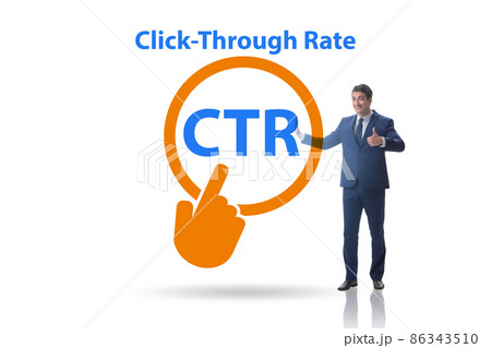 CTR click through rate concept with business people 86343510