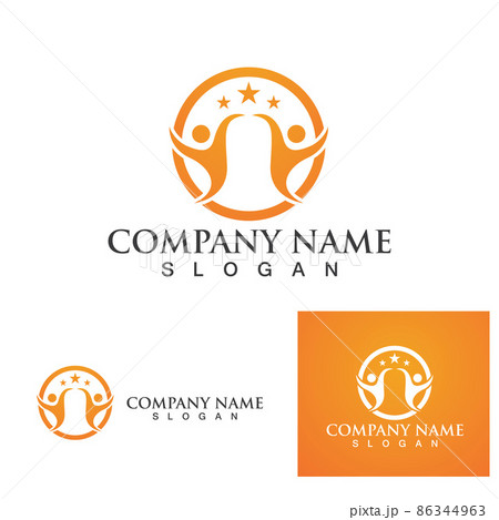 Community ONION people care logo and symbols template Community ONION people care logo and symbols template 86344963