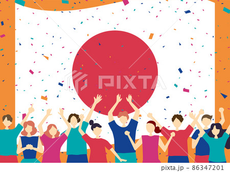 日本を応援する人達 86347201