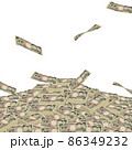 千円　札束　お札　お金　現金 86349232
