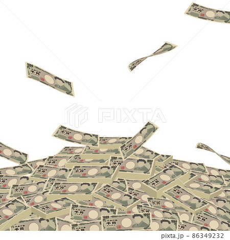 千円　札束　お札　お金　現金 86349232