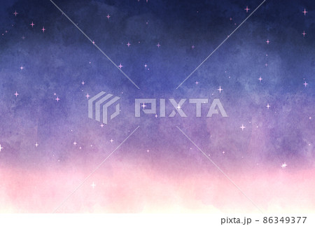 背景素材_水彩テクスチャ_星空 背景素材_水彩テクスチャ_星空 86349377