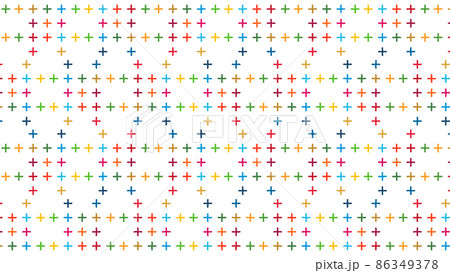 和柄とSDGsカラーの背景 カラフルな十字模様 16:9 和柄とSDGsカラーの背景 カラフルな十字模様 16:9 86349378