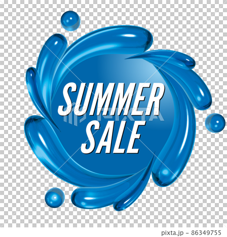 SUMMER SALE water emblem design 86349755