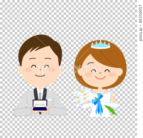 結婚式を迎えるカップル 86350057