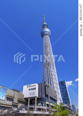 東京スカイツリーと東京ソラマチの風景 86350147