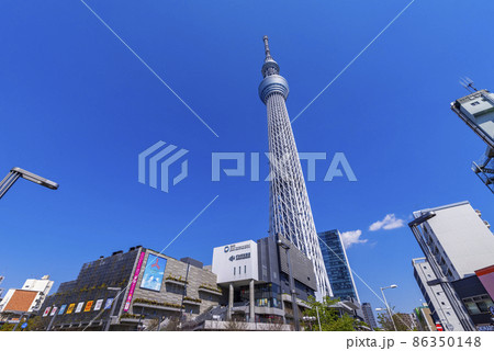 東京スカイツリーと東京ソラマチの風景 東京スカイツリーと東京ソラマチの風景 86350148
