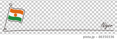 Niger flag and copy space Handwritten sketch 86350336