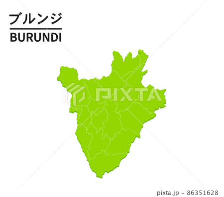 ブルンジの世界地図イラスト 86351628