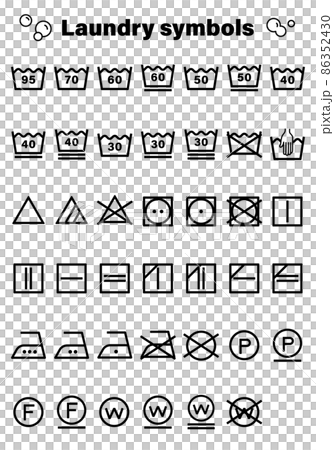洗濯表示記号セット 洗濯表示記号セット 86352430