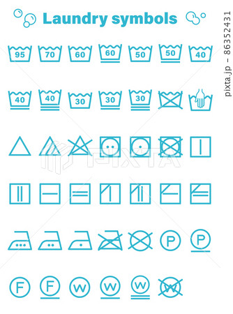 洗濯表示記号セット 86352431