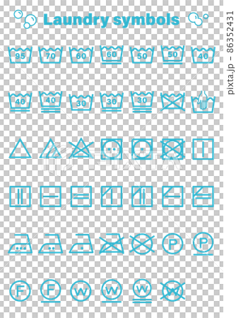 洗濯表示記号セット 86352431