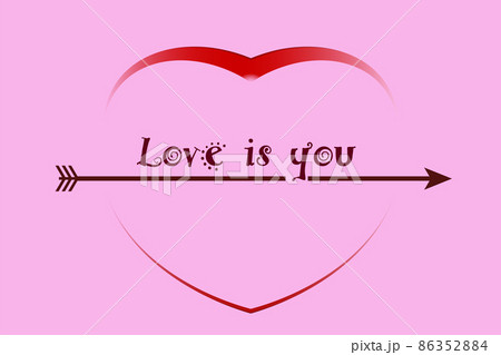 heart on pink abstract background 86352884