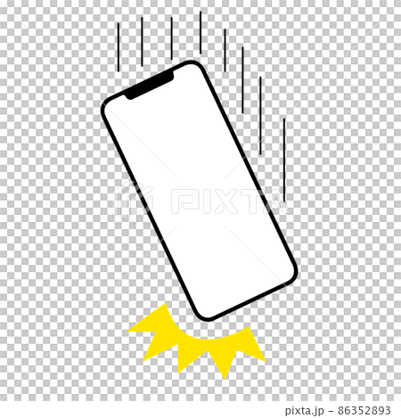 智能手機掉落的插圖 智能手機掉落的插圖 86352893